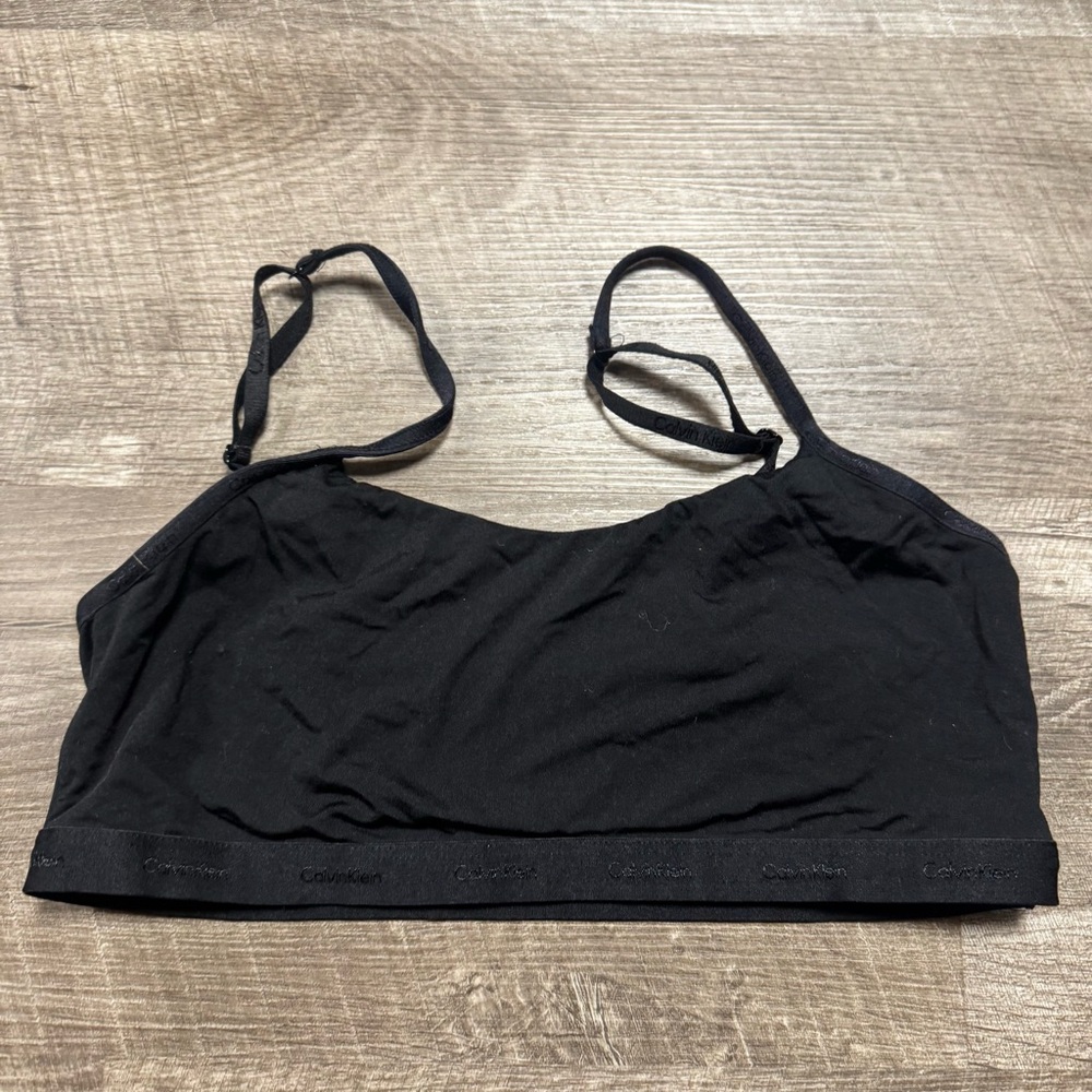Calvin Klein Black Bralette Size Medium